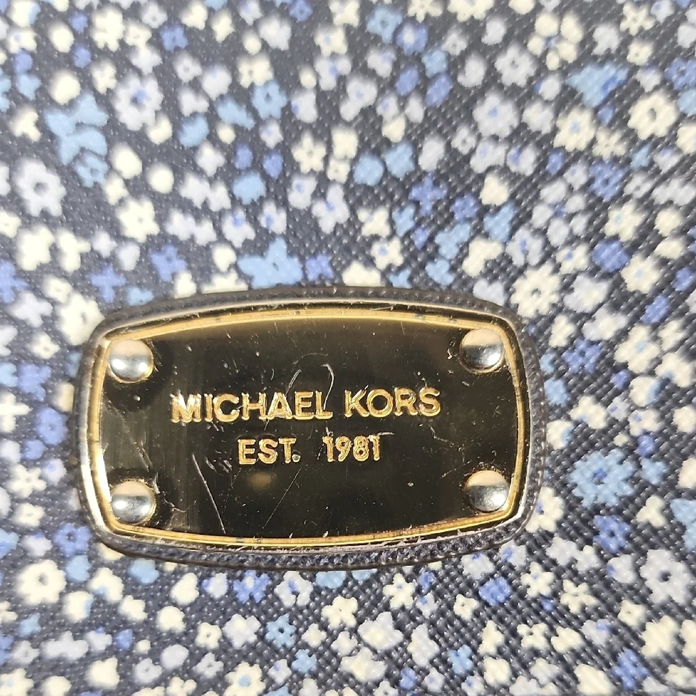 Michael Kors Navy Floral Wallet